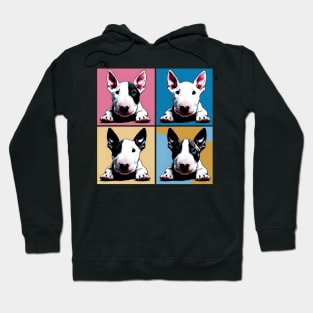 Pop Retro Bull Terrier Art  - Cute Puppy Hoodie